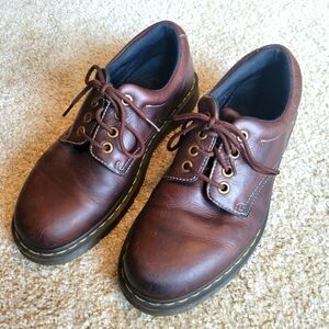 DOC MARTENS Boston men's brown leather Oxford loafers